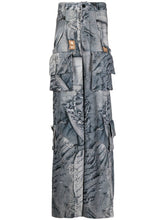 High Waist Large Pocket Wide Leg Pants